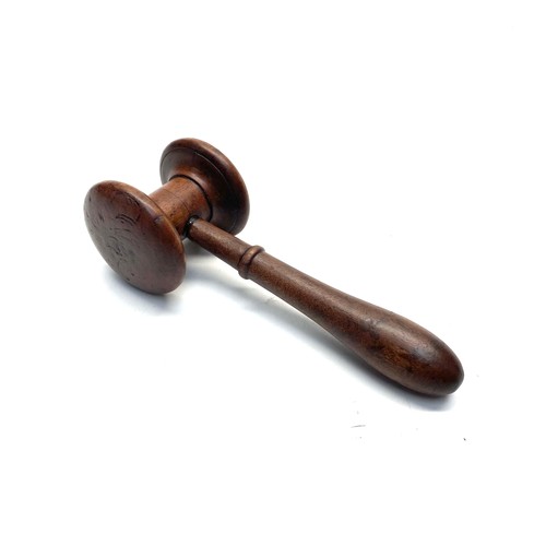 800 - Antique Walnut Gavel.