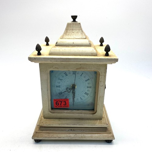 673 - Vintage style mantle clock.