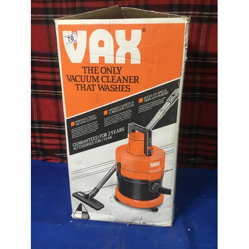 70 - Boxed Vax vacuum cleaner