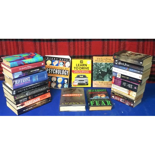 72 - Hardback and paperback books including Dean Koontz and John Grisham