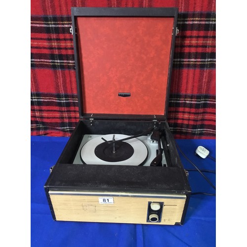 81 - Vintage Fidelity record player