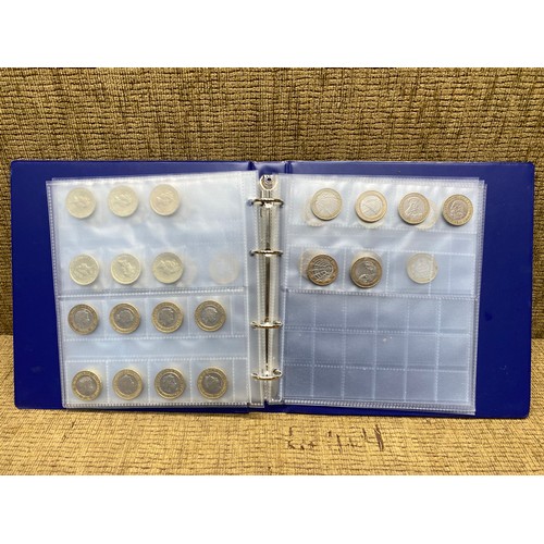 857 - Coin album including £2 coin’s approximately £78.