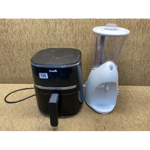 106 - Scoville air fryer and a blender.