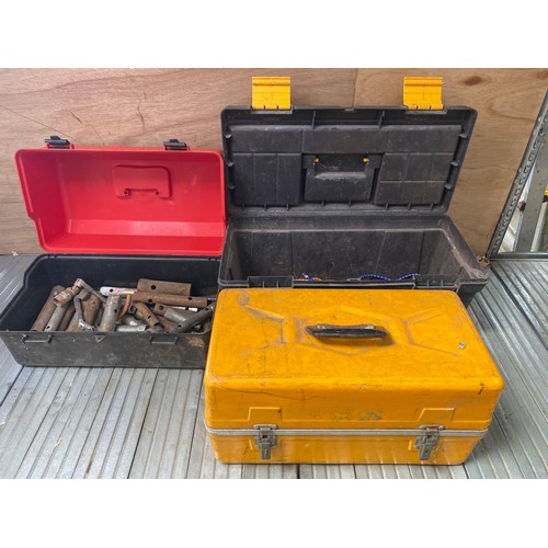 115 - 3 tool boxes including contents.