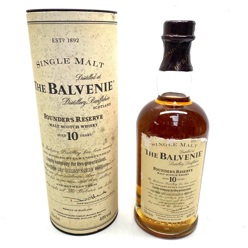 870 - Est 1892 single malt The Balvenie founders reserve malt scotch whiskey aged 10 years.