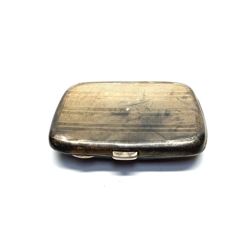 871 - Sterling silver cigarette case.