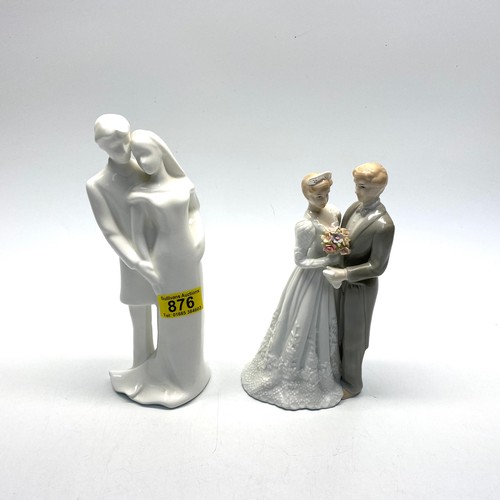 876 - Royal Doulton classic images wedding vows H4379 and a Yvonne Halton 1999 Wedding vows figure.