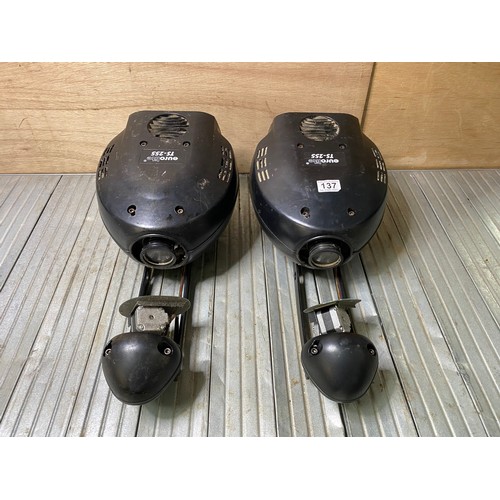 137 - A pair of Eurolite TS-255 DJ disco lights