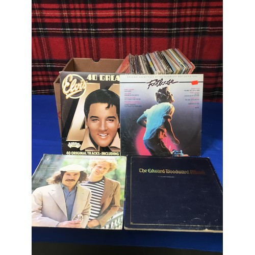 152 - Vinyl records/Albums including Elvis and footloose.