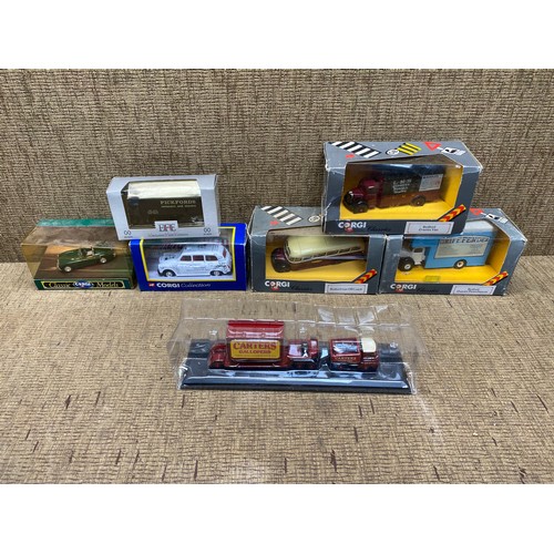 1089 - Collection of boxed corgi toy trucks.