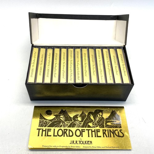 763 - Lord of the rings by j.R.R. Tolkien cassette tapes 13 episodes by Brian sibley.