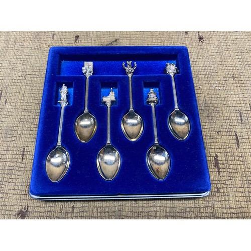 771 - sliver plate tea spoons set.