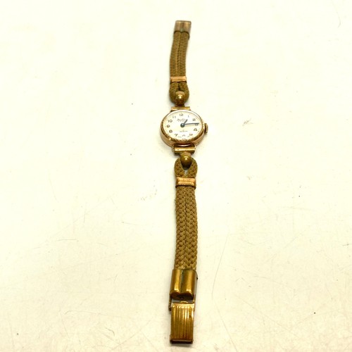 916 - Bentima Star 9ct gold ladies watch.