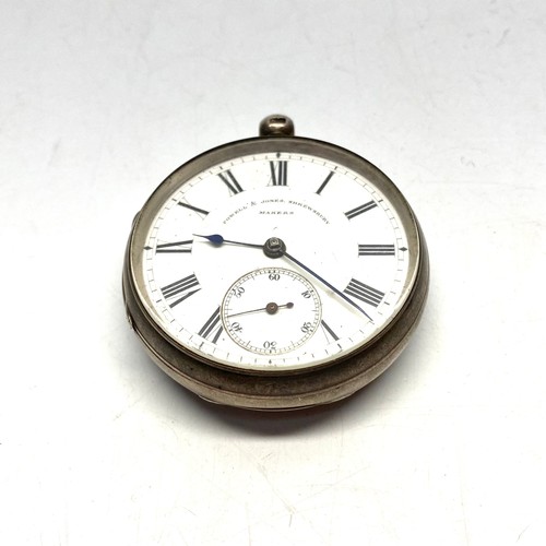 926 - Silver pocket watch by Powel and Jones shrewsbury.