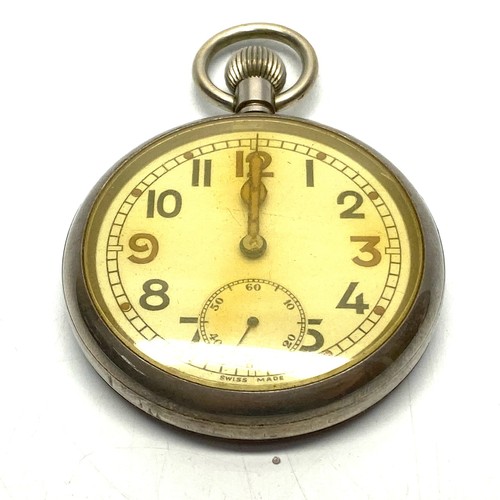 782C - WW2 Pocket watch GSTP F068246. (General service temporary). Not running.