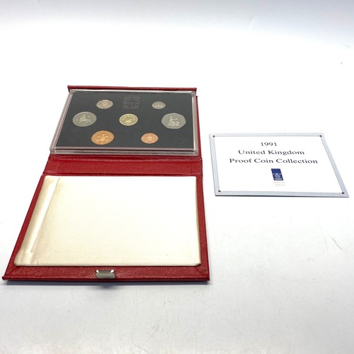 942 - 1997 UK Royal Mint Proof Coin Collection 9 Coin Year Set In Case with COA.