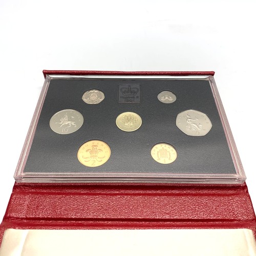 942 - 1997 UK Royal Mint Proof Coin Collection 9 Coin Year Set In Case with COA.