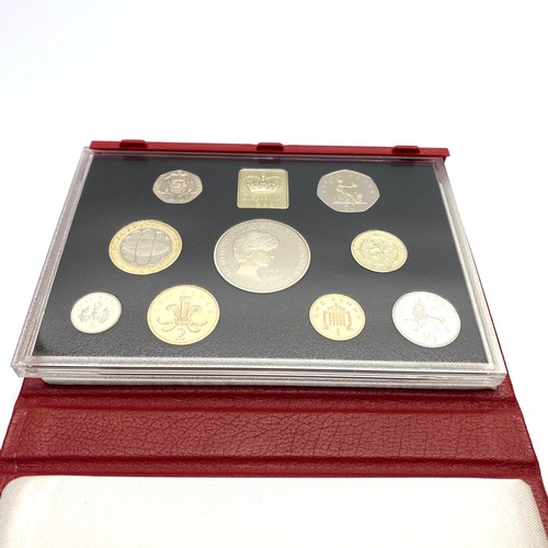 947 - 1999 UK Royal Mint Proof Coin Collection 9 Coin Year Set In Case with COA