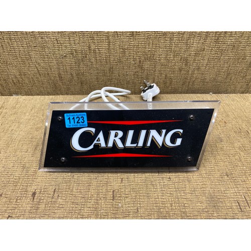 1123 - Carling pub light up sign.