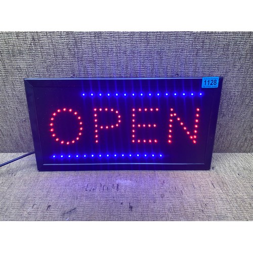 1128 - Flashing led open sign.