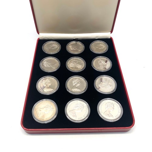 959 - Pobjoy mint1993 Kings and Queens of England silver crown coin set comprising of twelve 1oz coins.