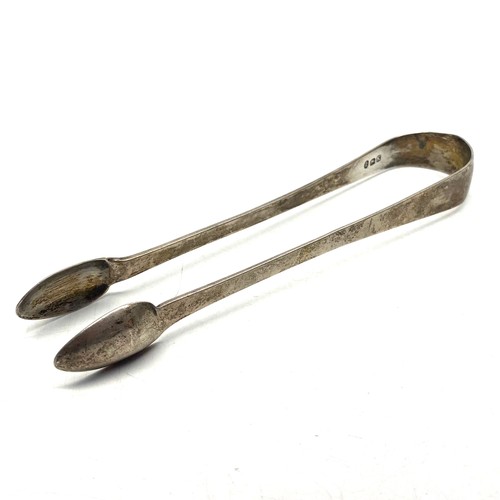 961 - Sterling silver Pair of sugar tongs with date letter for London 1805. (Year of the battle of Trafalg... 