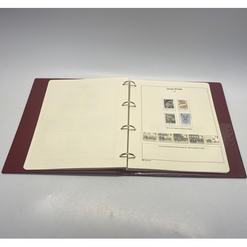 785B - Westminster Great Britain stamp collection folder and stamps 1980-1989.