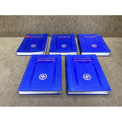 796 - Gould's history of Freemasonry Volumes 1-5. Dated September 1937.