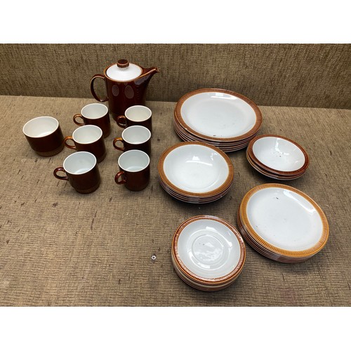 602 - Poole pottery tea service set.