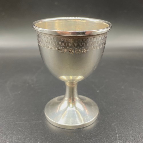 803 - Sterling silver egg cup 20g. Hallmarks for Birmingham 1913 by William Adams Ltd. Barr Street, Birmin... 