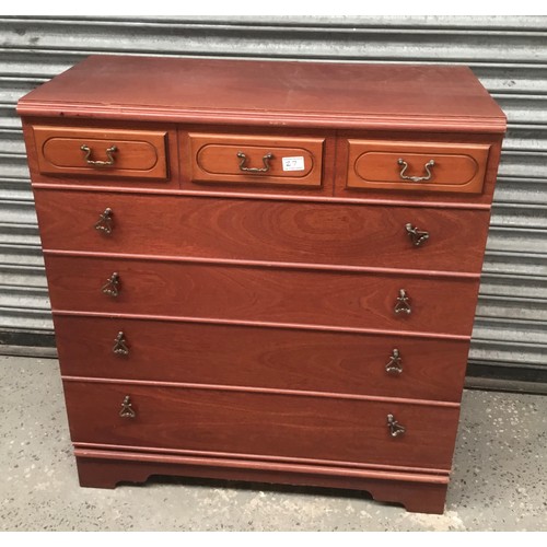 27 - Modern five drawer chest of drawers