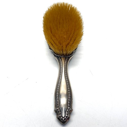 682 - Edwardian sliver backed hairbrush Birmingham.