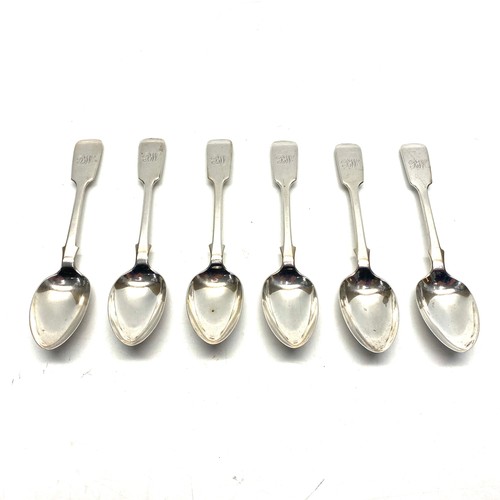 684 - set of 6antique sliver teaspoons London 1884-85 George Mandsley Jackson.