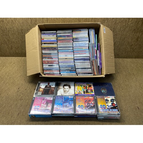 143 - Large selection of mixed cds including Andrea bocelli, Katherine Jenkins, and greatest hits of the 7... 