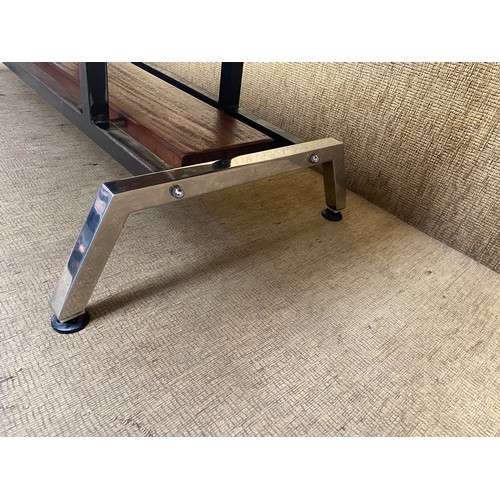 241 - Vintage coffee table; 116cm x 54cm.