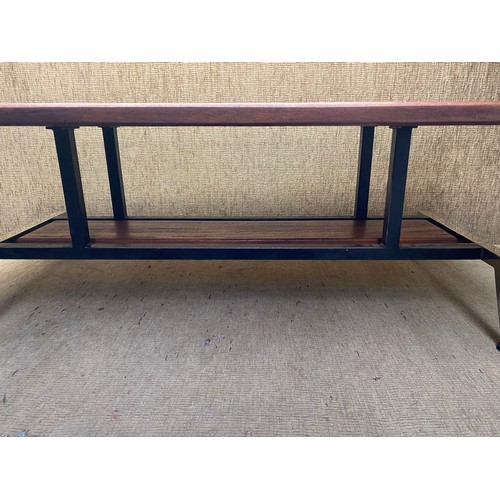 241 - Vintage coffee table; 116cm x 54cm.