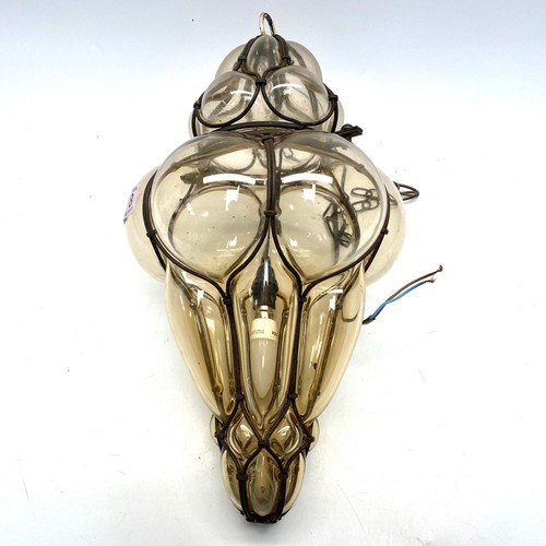 478 - Vintage ceiling lantern hanging light.