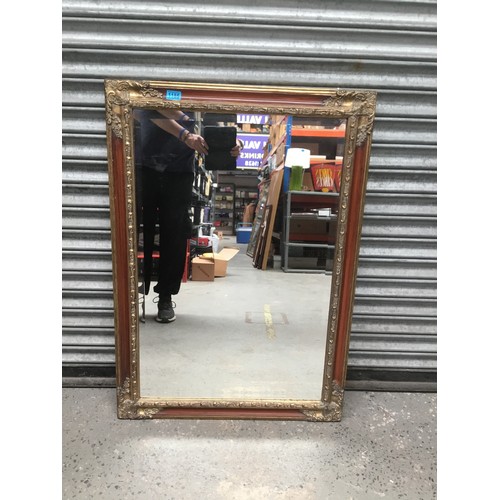 1185 - Large ornate mirror 110x75cm.