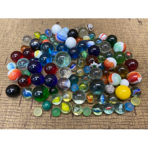 481 - Two jars of vintage marbles