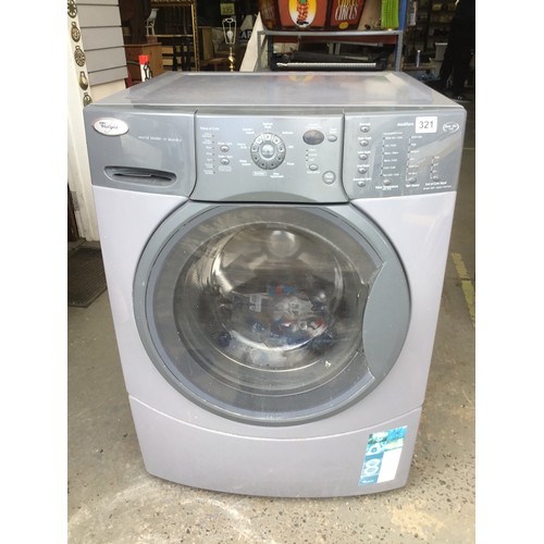 321 - whirlpool 9k washing machine.