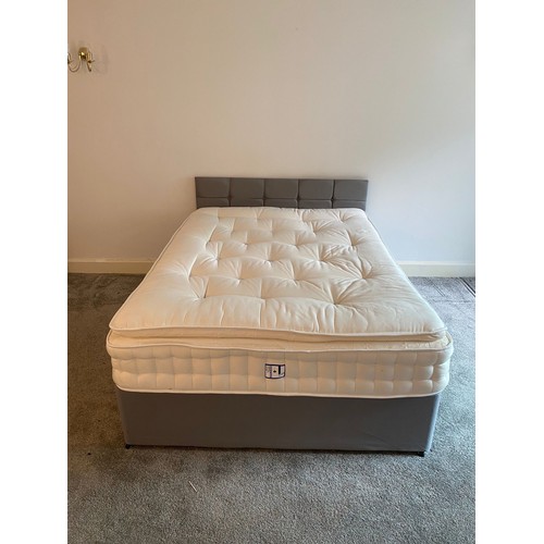 320 - double bed with mattress and head board.