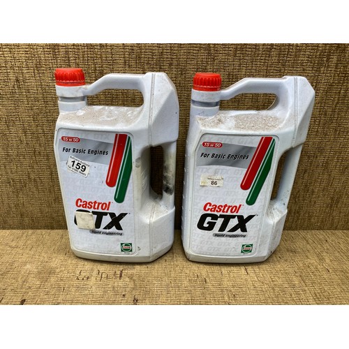 159 - 2 Castrol gtx liquid engineering 15wx50