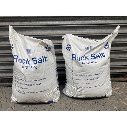 12 - Two 8kg bags of rock salt.
