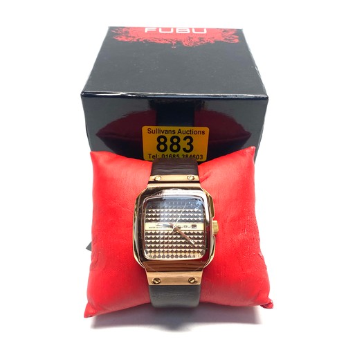 801 - FUBU modern watch FGA 1321 3M ATM in original box unworn (The watch is working with a new battery pr... 