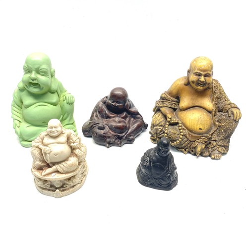 637 - Stunning collection of buddhas including: Laughing buddha.