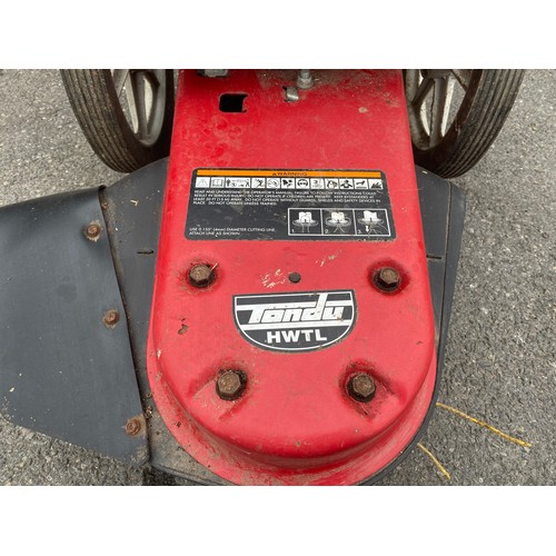 38 - Tondu HWTL with a loncin 159cc gasoline engine lawn mower. It starts and runs.