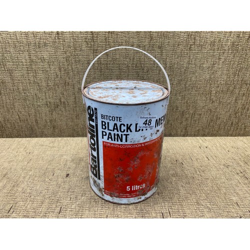 48 - Tin of BITCOTE black bitumen paint.