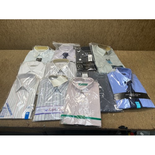 61 - selection of mens shirts 15 1/2 inches.