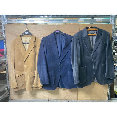 76 - 3 corduroy sports jackets.