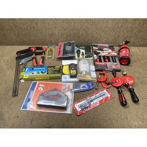 91 - mixed selection of tools including power fix file & rasp set and power fix F clamps.